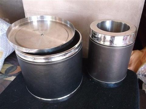 ICE BUCKET & BOTTLE COOLER SET - MUST GO, MAKE OFFER!!