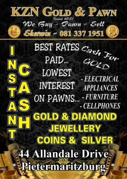 Low on Cash? We buy Gold at the best rates in Pmb