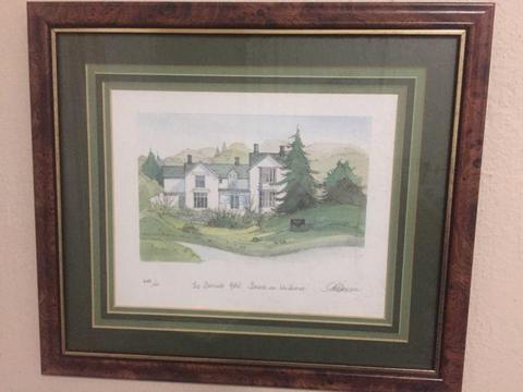 Geoffrey Cowton print in frame