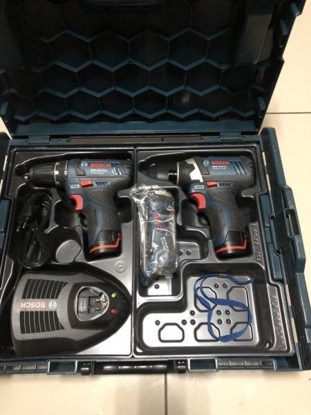 Bosch Blue Cordless Drill and Impact Driver