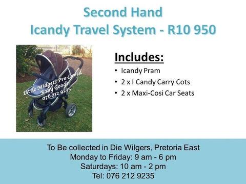 Second Hand Icandy Travel System