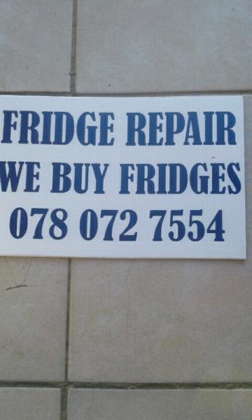 We buy broken fridges