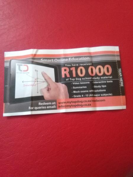 online education voucher worth R10 000