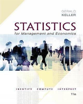 Statistics for Management and Economics 11th Edition