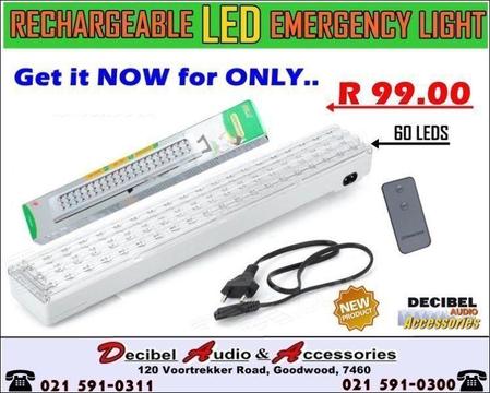 LED RECHARGEABLE LIGHTS | 60 LED's | REMOTE CONTROL | R 99.00 (Get it ON SPECIAL NOW)