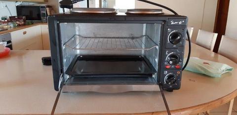 Fuchsware 2-plate electric stove and mini oven