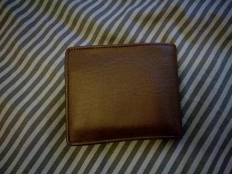 Used leather wallet