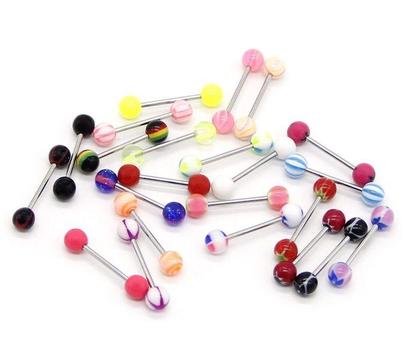 Tongue rings/barbells 100pc