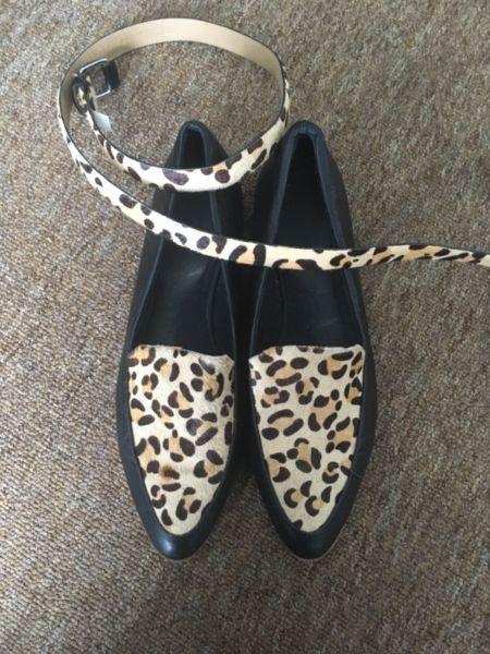 Trenery leopard loafer with matching belt