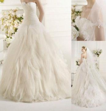 Pronovias Noray White Wedding Dress