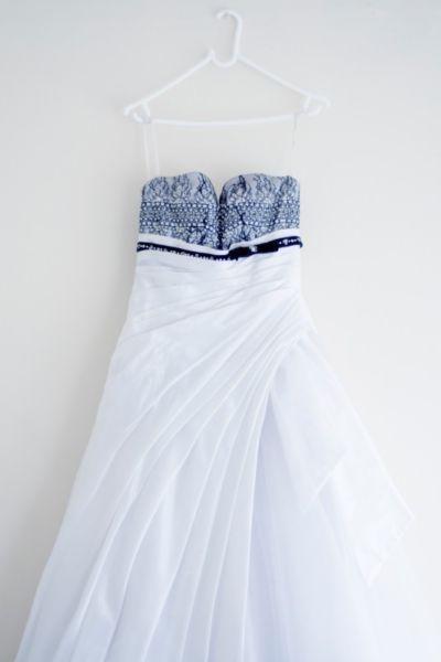 black and white wedding dress for sale