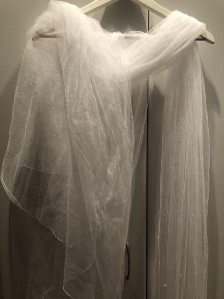 Beautiful 3m+ Wedding Veil with Swarovski Crystals