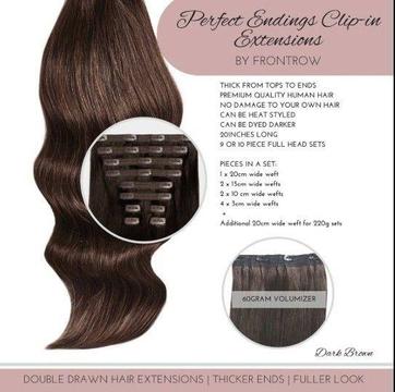 Front Row Hair Extensions (clip ins)