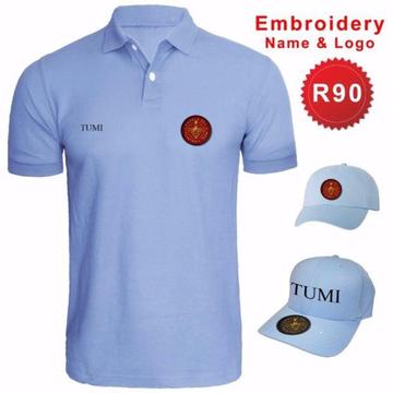 Golfers, Sweaters, Jumpsuit ,Caps and Quick Embroidery Services Call 0110762882