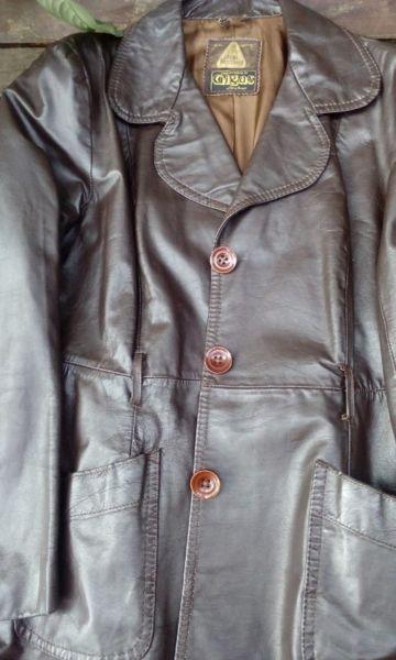 Ladies real Leather Brown Jacket size 34/36 Juan Herraez