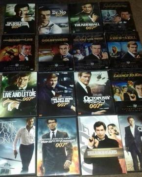 007 JAMES BOND DVDS COLLECTION OF 17 DVD SETS SOME DOUBLE DISCS&SPECIAL EDITIONS.SOLD AS COLLECTION