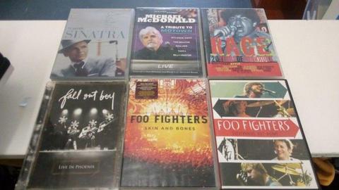 MUSIC DVDS FOR SALE