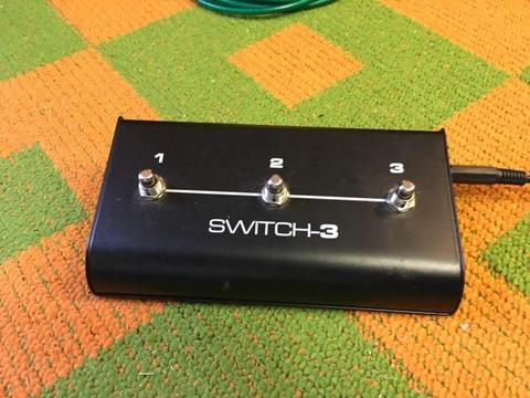 Switch 3 foot switch for TC Helicon guitar and vocal effect pedals