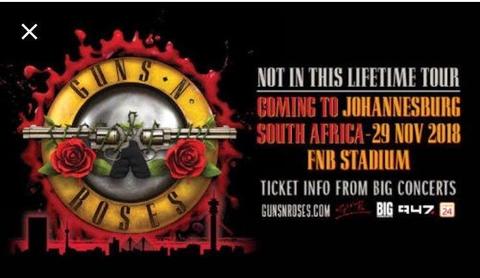 2 X Guns N Roses Golden Circle Tickets