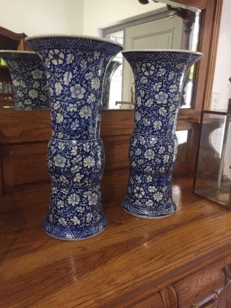 Chinese Gu Vases
