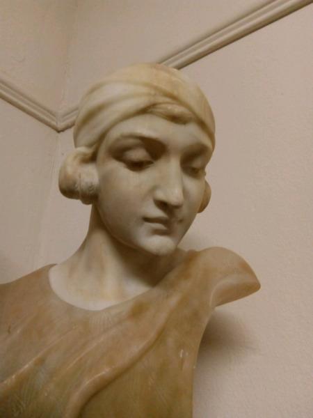 Marble hand carved bust