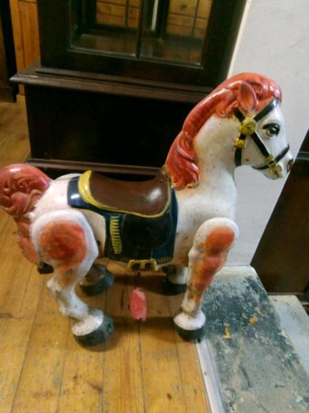 Antique metal tin horse...highly collectable
