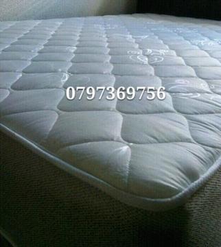 120kg double bed high base and mattress brand new plastic wrapped 0797369756