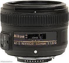 Nikon AF 50mm f1.8 G lens