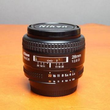 Nikon 28mm f2.8 D prime lens for sale