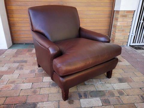 ABSOLUTELY Stunning Genuine Leather Wingback Chair in Flawless Condition AVAILABLE in Panorama