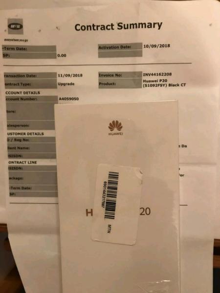 Huawei P20 128GB Black SEALED!! (BARGAIN!!)