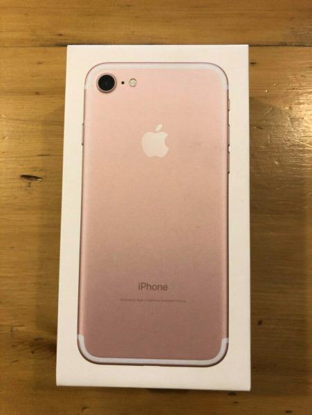 New Iphone 7 Rose Gold With Box For Sale