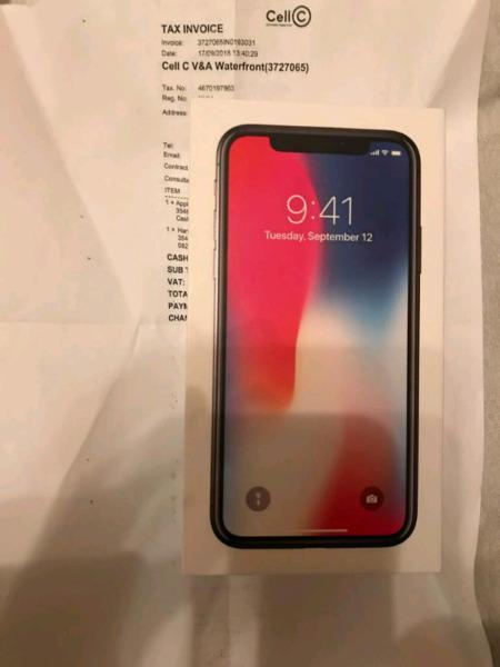 Apple IPhone X 256GB Space Gray BRAND NEW!! (BARGAIN!!)