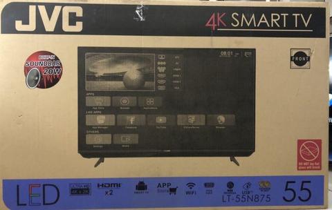 Tv’s Dealer : JVC 55” SOUNDBAR B/IN SMART 4K ULTRA HD LED BRAND NEW