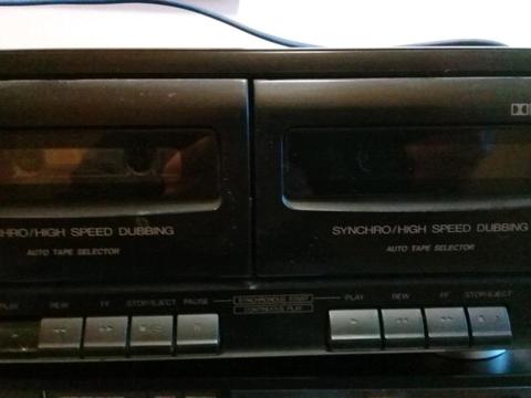 Jvc tape deck double cassette