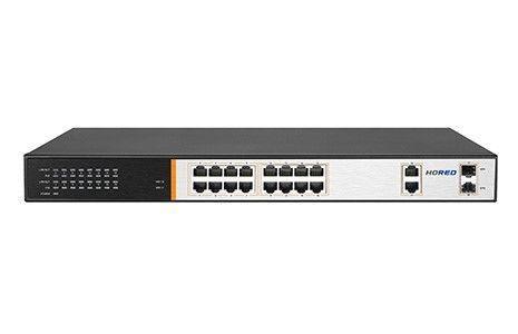 16 Channel Unmanaged POE Switch with 2x1gb and 2xFibre ports