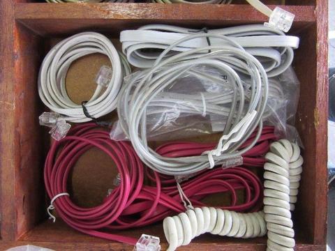 Telephone land line cables, connectors, filters