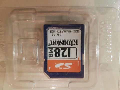 128mb SD Card Kingston / Memory card