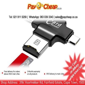 iDragon 4 In 1 OTG TF SD Card Reader For iOS / Android / windows PC/ Laptop/Type-C USB / For iPhone