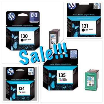 HP 130 / 131 / 134 / 135 Ink Cartridges , Clearance Sale