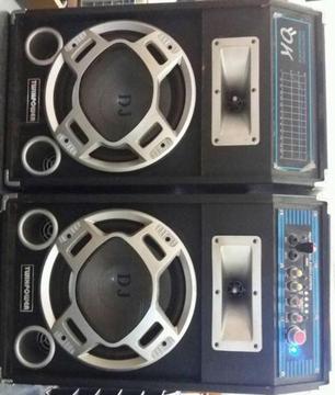 Speakers Twin Power DJ Professional Audio System Two speakers In prestine working condition