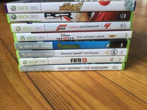 7 Xbox 360 games R50 each