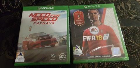 Need for Speed Payback and Fifa18 XBox One