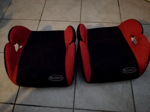 Bambino backless booster seats