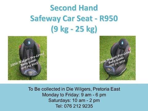 Second Hand Safeway Car Seat (9 kg - 25 kg)