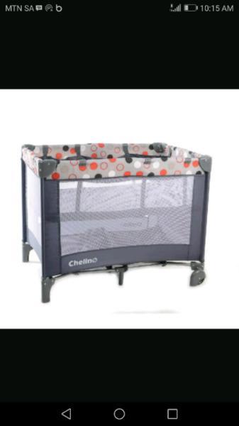 Chelino 2 level camping cot with brand new mattress for R800