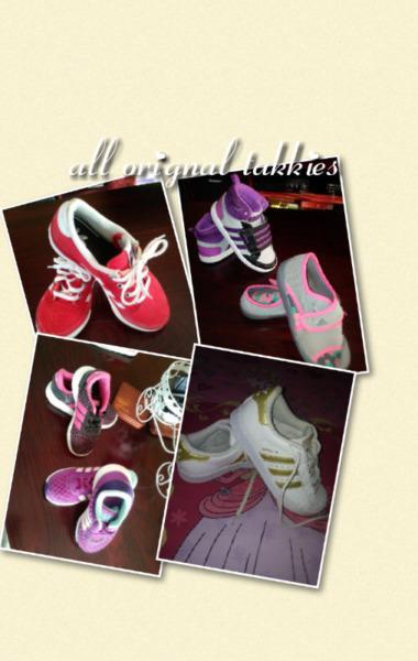 Mixed orignal takkies and shoes for sale