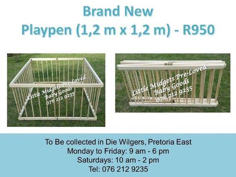 Brand New Playpen (1,2 m x 1,2 m)