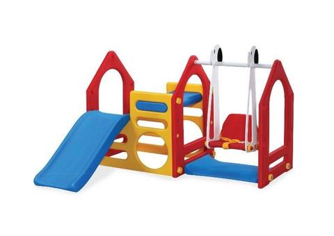 Kids Playhouse Adventures with Slide & Swing