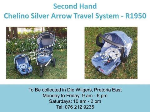 Second Hand Chelino Silver Arrow Travel System